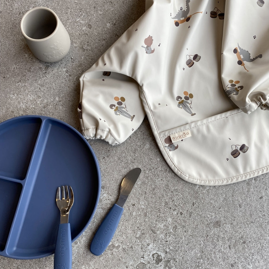 nuuroo - Ruminddelt silikone tallerken - 100% LFGB silikone - Bering Sea