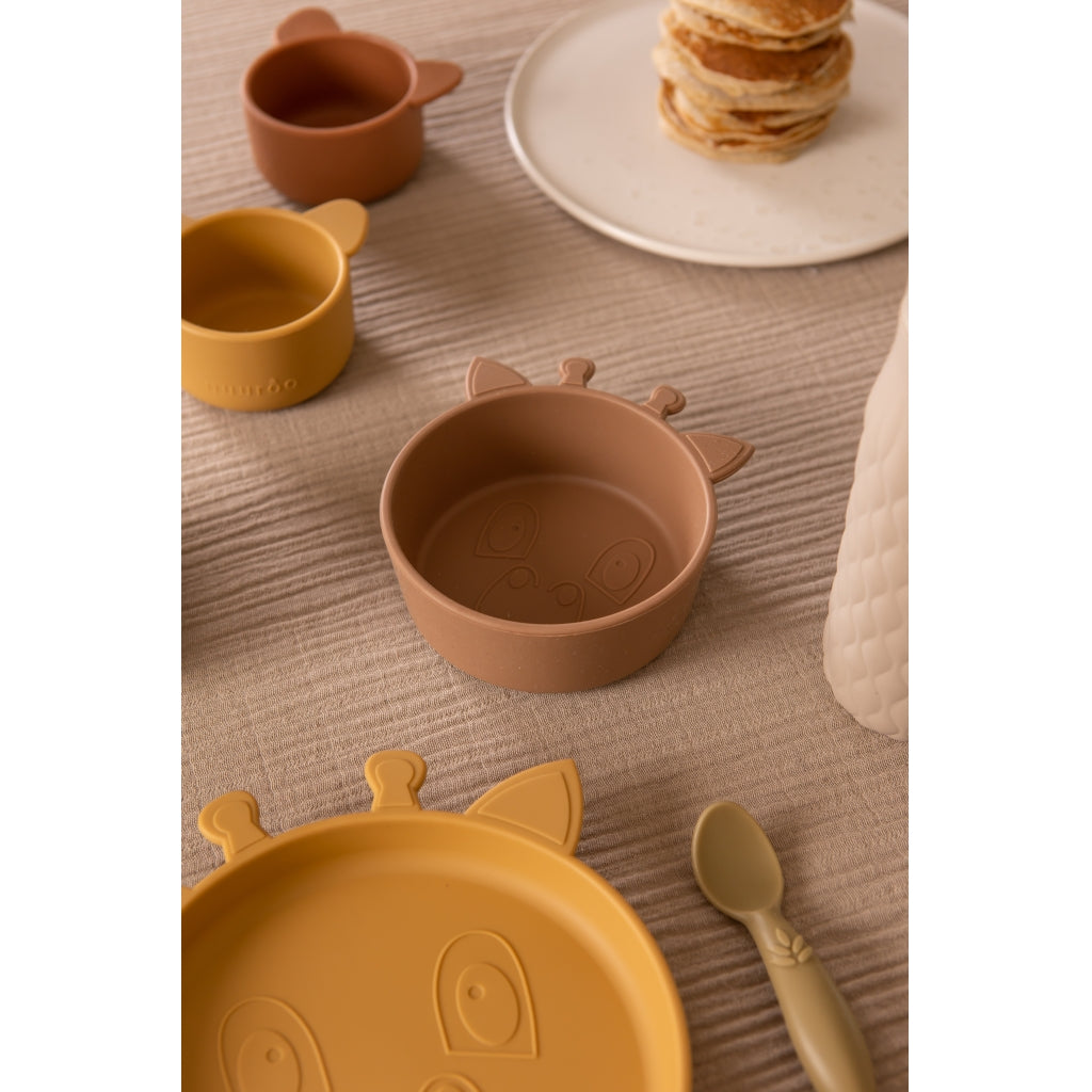 nuuroo - Silikone spisesæt - 3-pak - 100% LFGB silikone - Chocolate Malt