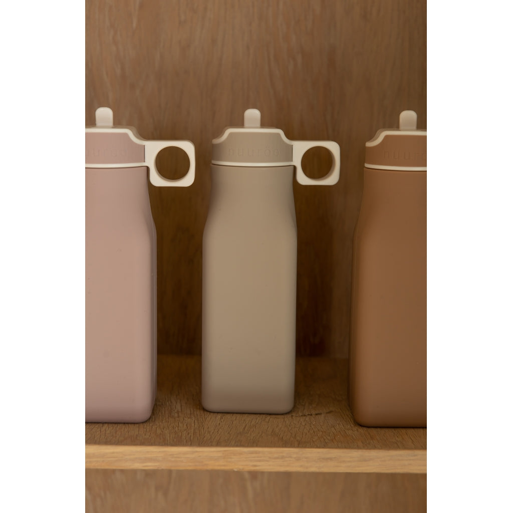 nuuroo - Silikone drikkeflaske - Vandflaske - 450 ml - Chocolate Malt