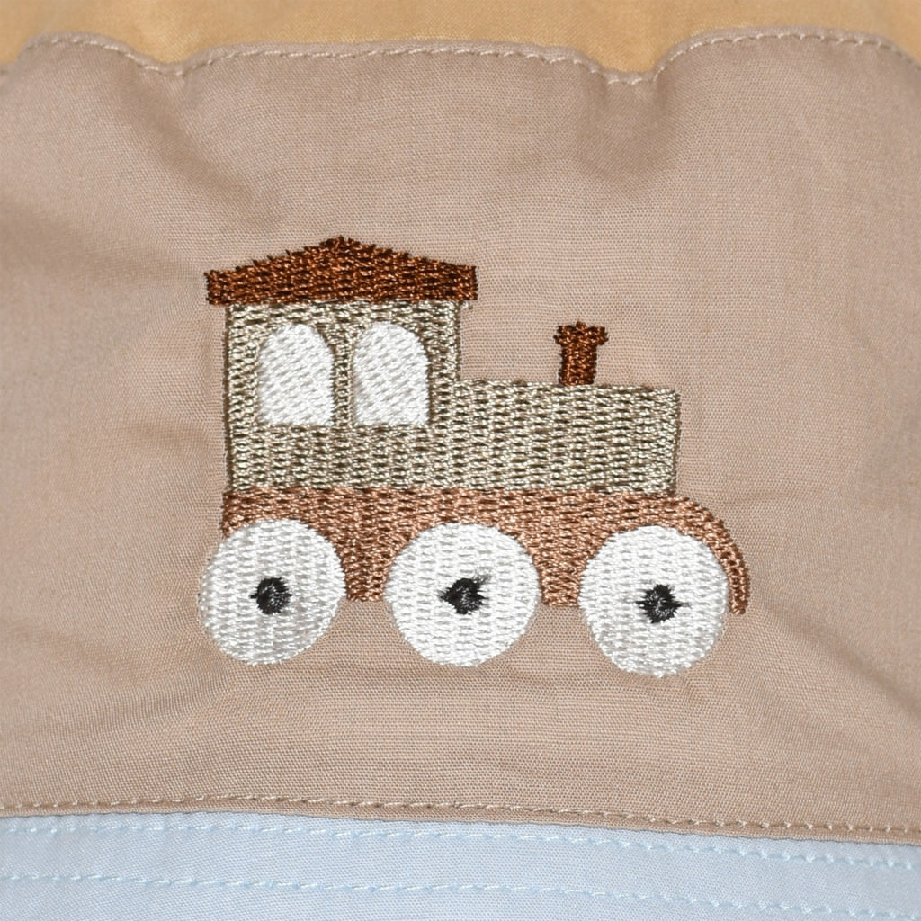 nuuroo - Bøllehat til børn - Str. 50 - 100% Økologisk bomuld - Blue mix