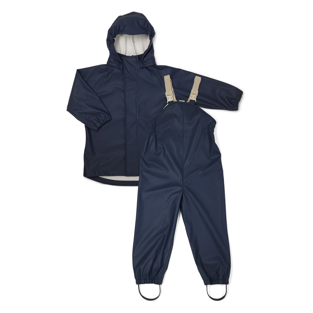 nuuroo - Regntøj til små børn - OEKO-TEX - Str. 122 - Black Iris