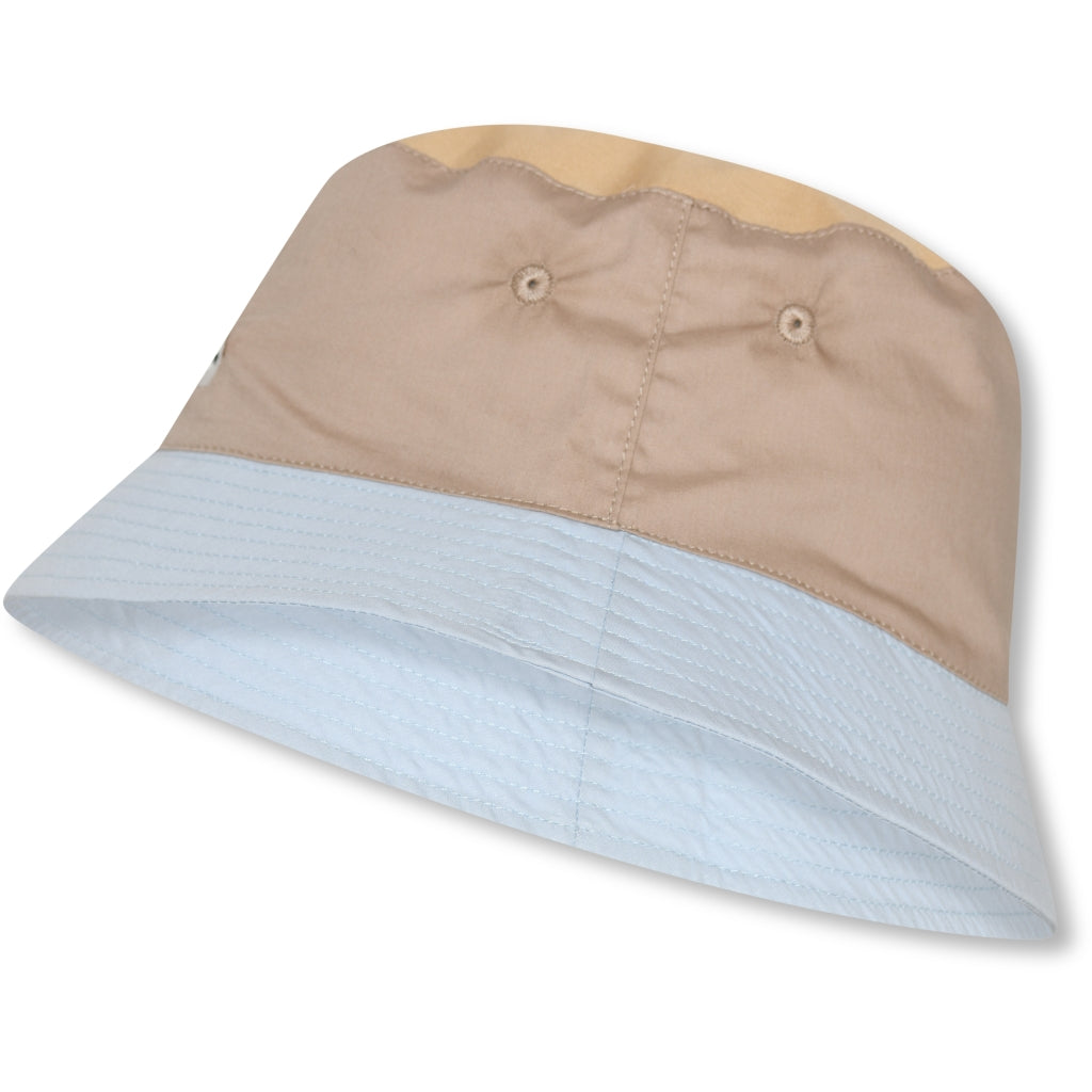 nuuroo - Bøllehat til børn - Str. 50 - 100% Økologisk bomuld - Blue mix