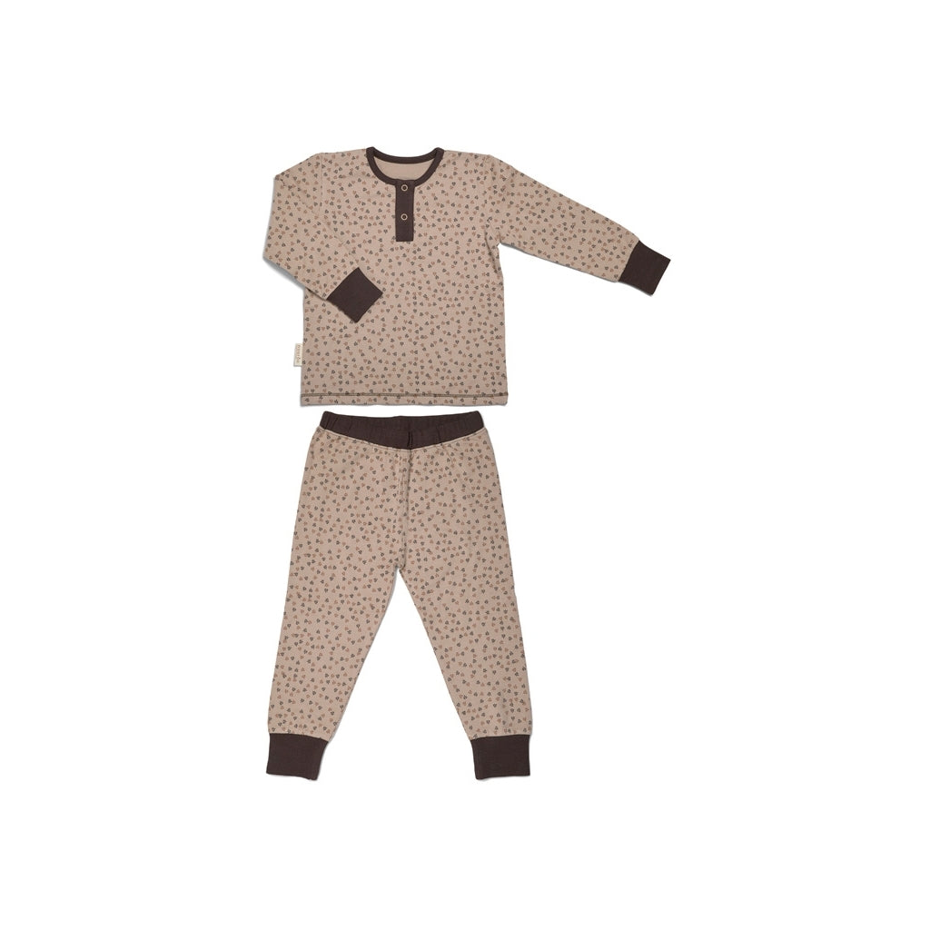 nuuroo - Blødeste nattøj - Økologisk bomuld - Str. 86 - Brun/Beige