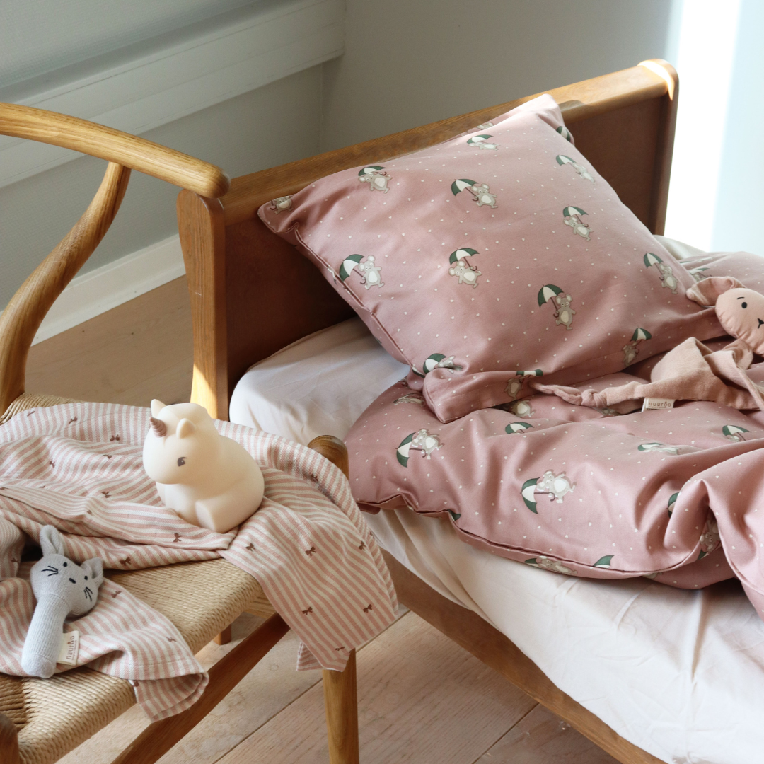 nuuroo - Junior sengetøj - 100% økologisk bomuld - Umbrella