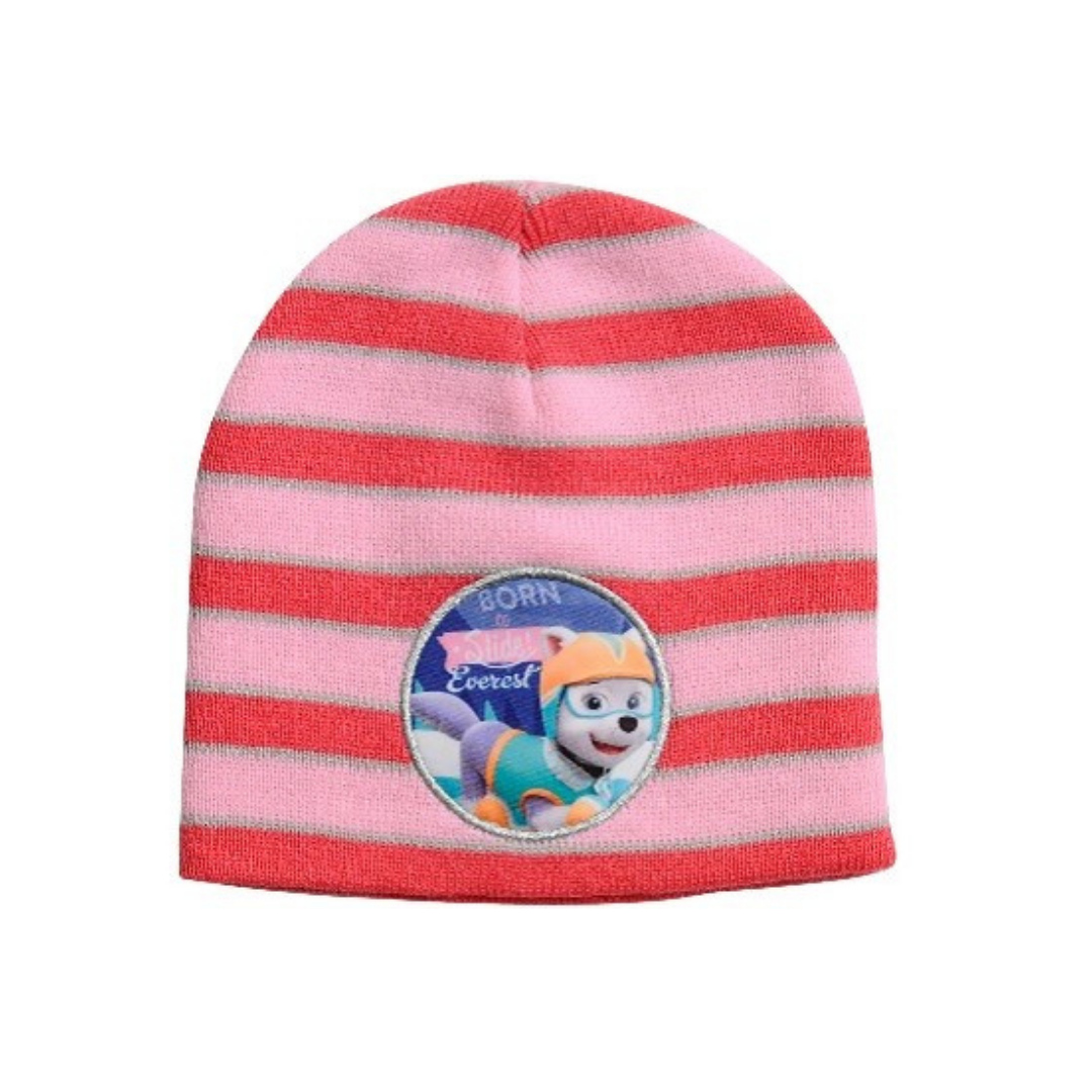 X - Paw Patrol vinterhue - Strikhue til børn - Onesize - Lyserød m. Everest