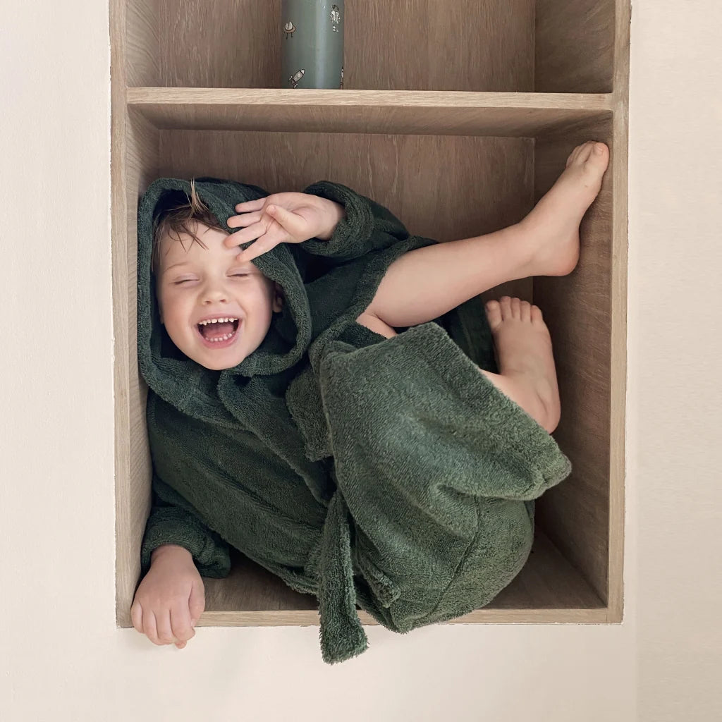 nuuroo - Frotté badekåbe til børn - 1-2 år - Økologisk bomuld - Tea Leaf