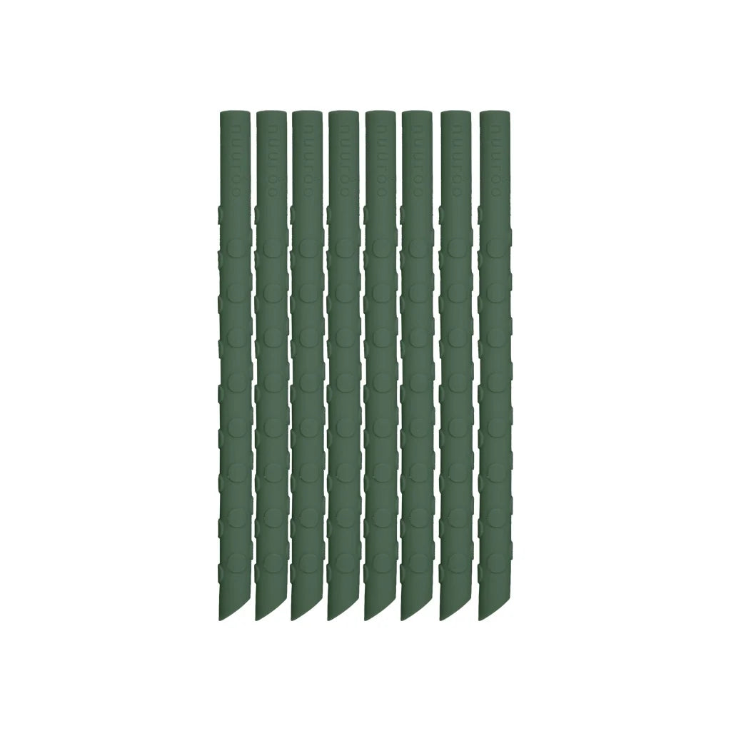 nuuroo - Genanvendelige silikone sugerør - 8 stk. - Dusty Green