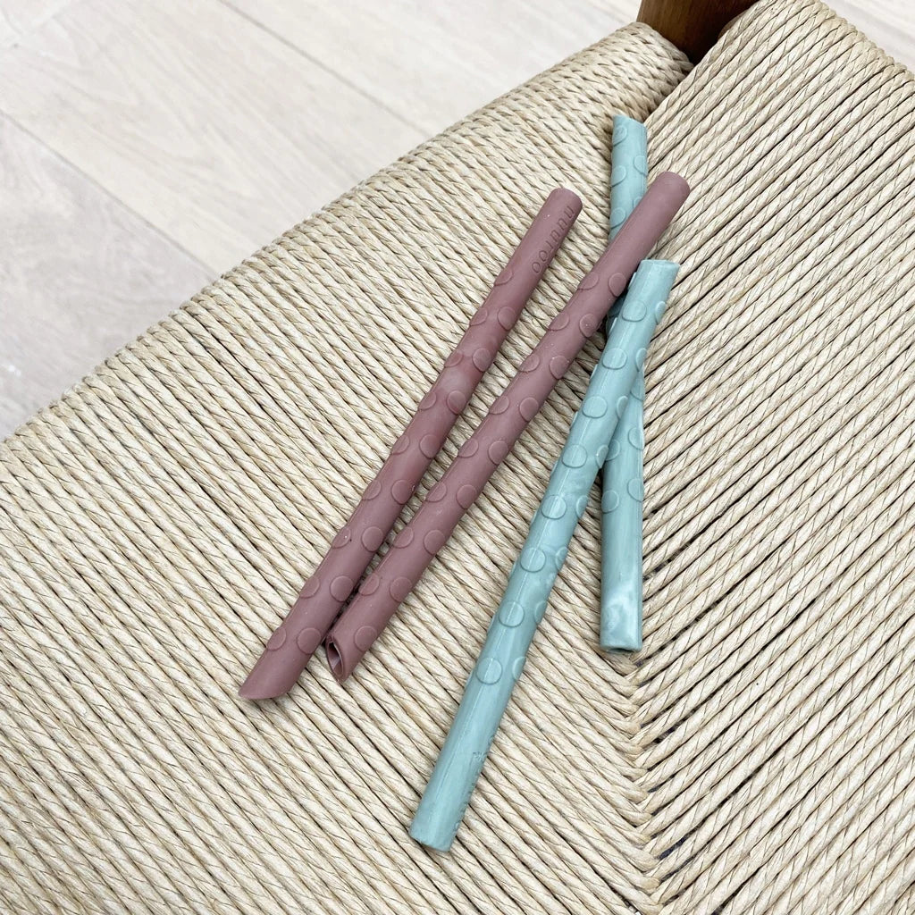 nuuroo - Genanvendelige silikone sugerør - 100% LFGB silikone - 8 stk.