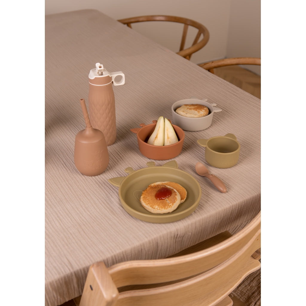 nuuroo - Silikone spisesæt - 3-pak - 100% LFGB silikone - Chocolate Malt