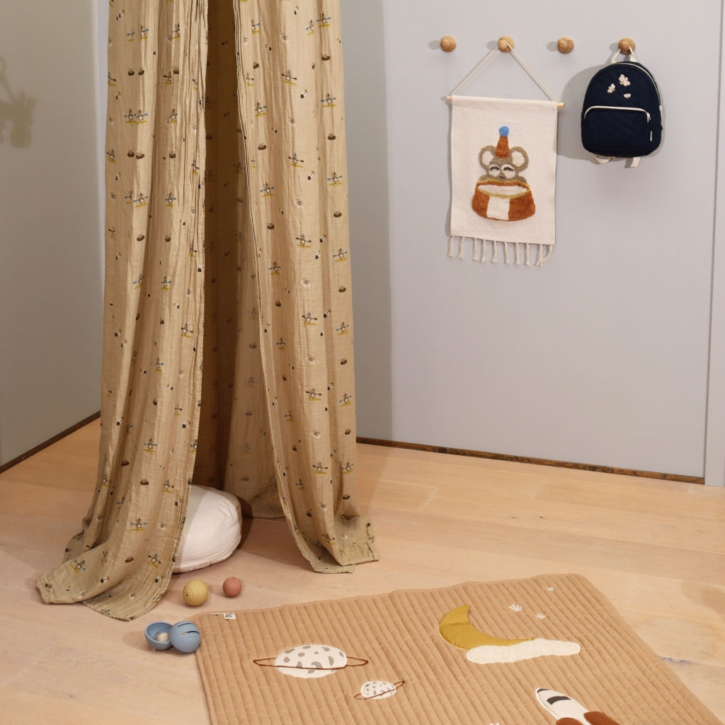 nuuroo - Sengehimmel i økologisk bomuld - Beige surfer