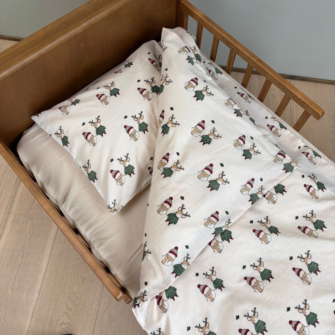 By Mats - Junior sengetøj - 100% Blødt bomuld - 100x140 cm - Winter Friends