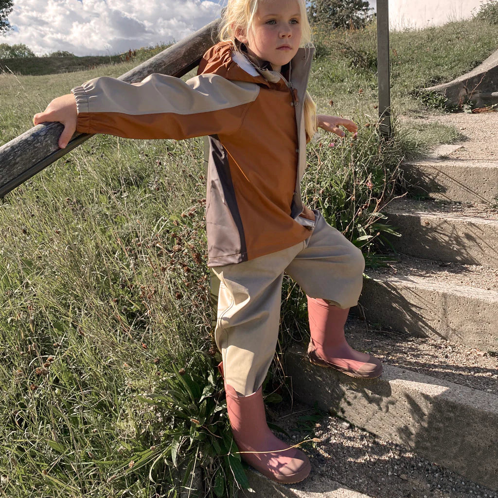 nuuroo - Regntøj til små børn - OEKO-TEX - Str. 116 - Cobblestone