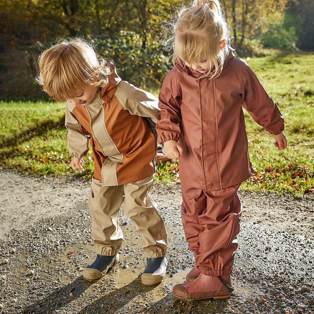 nuuroo - Regntøj til små børn - OEKO-TEX - Str. 116 - Cobblestone
