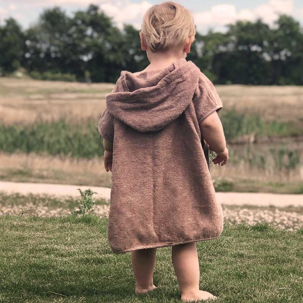 Petu Petu - Blød Celsa poncho til børn - 100% bomuld - Teddy