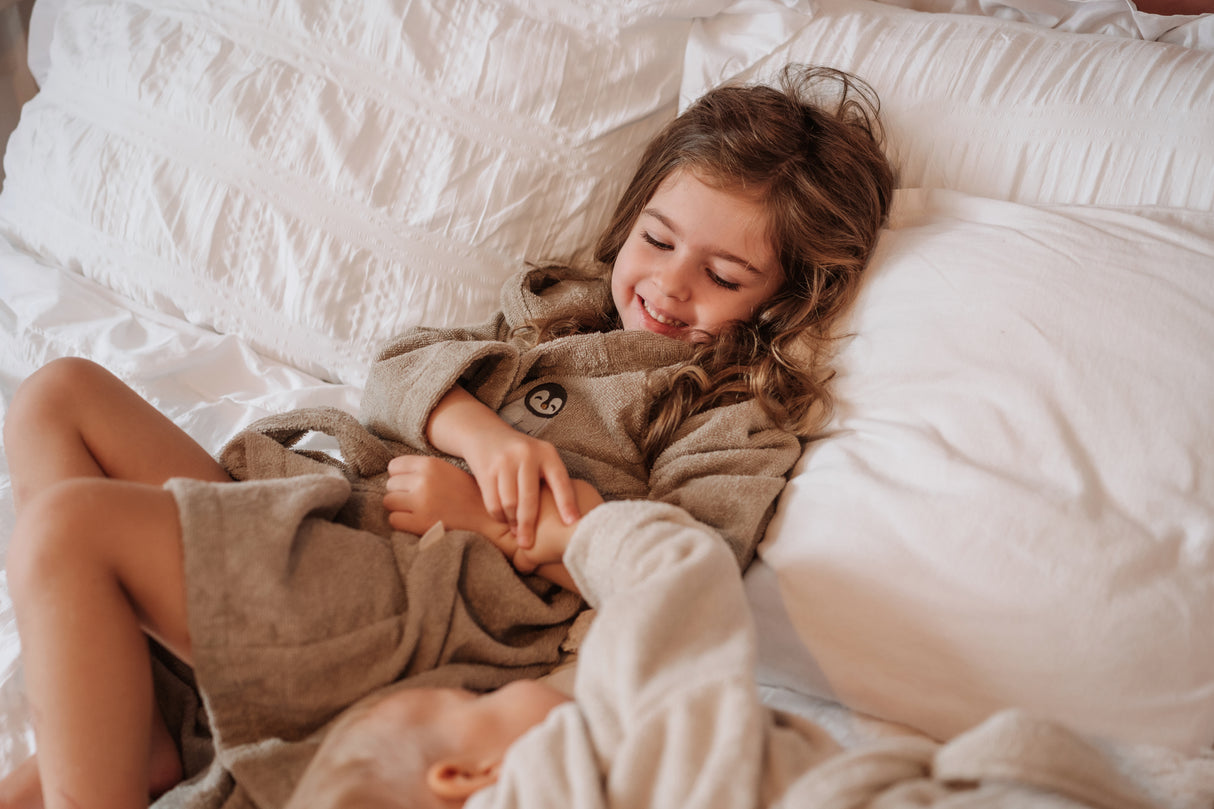 Petu Petu - Badekåbe til børn - 1-2 år - Bomuld - Pingvin