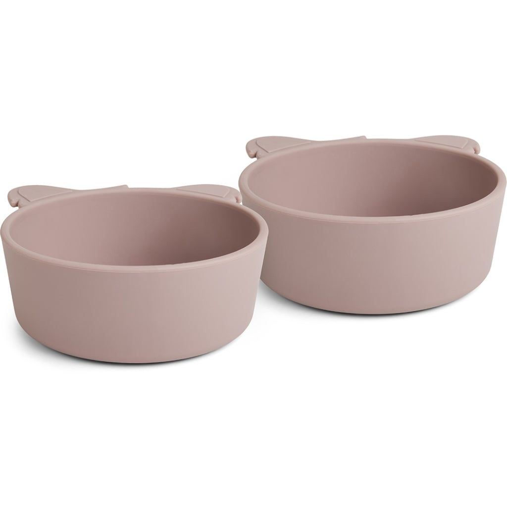 nuuroo - Dyb silikone tallerken - 2-pak - 100% LFGB silikone - Woodrose