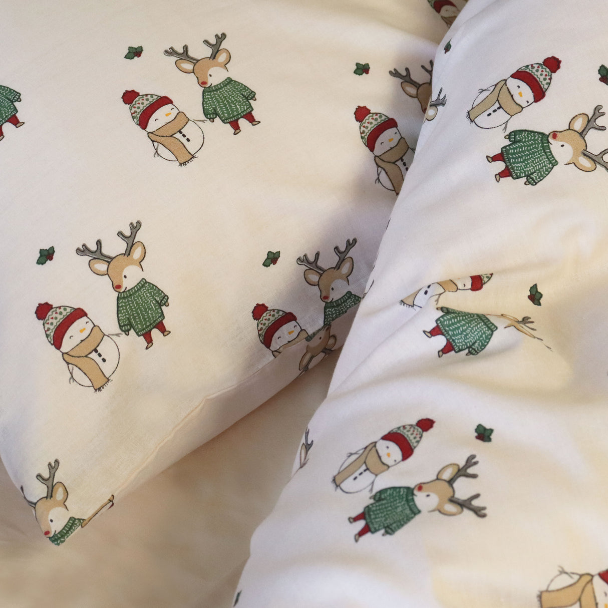 By Mats - Junior sengetøj - 100% Blødt bomuld - 100x140 cm - Winter Friends