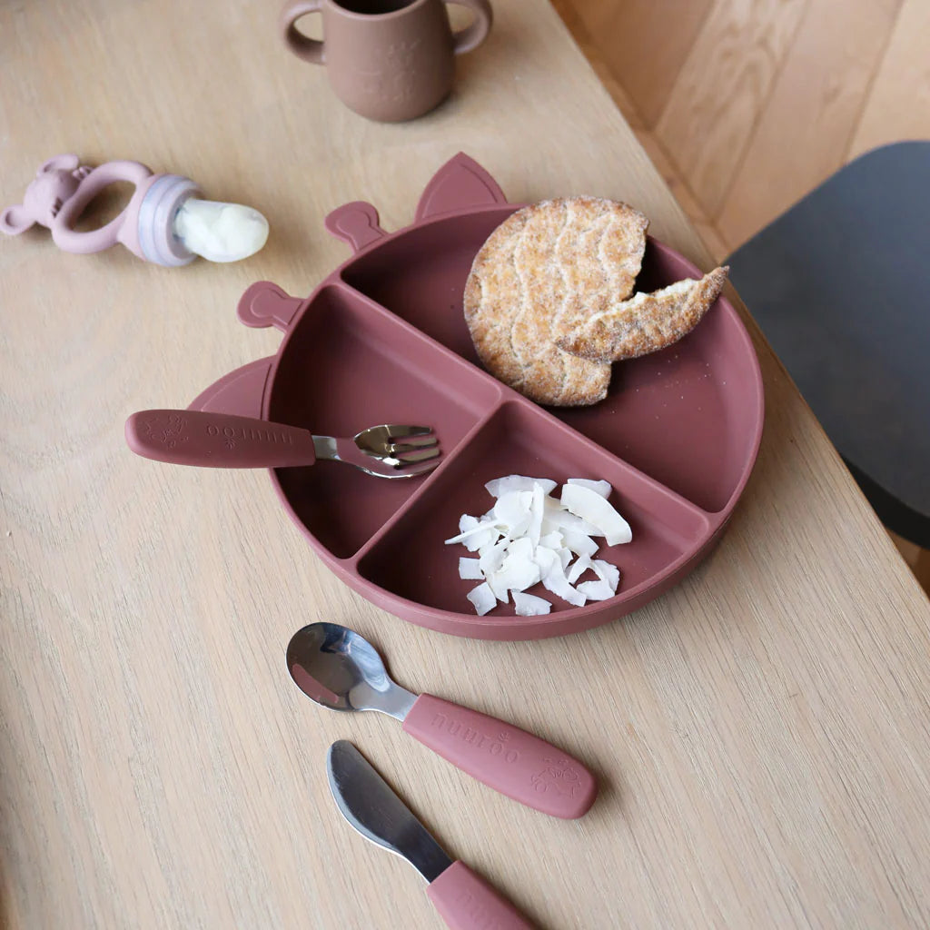 nuuroo - Skeer til børn - 3-pak - Børneskeer - Mahogany