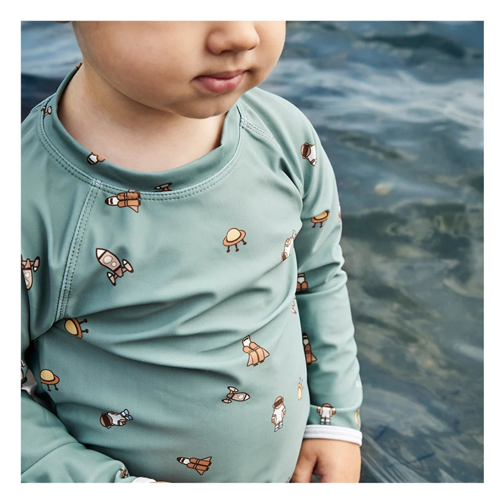 nuuroo - UV badetrøje til børn - Str. 98-104 - Genanvendt polyester