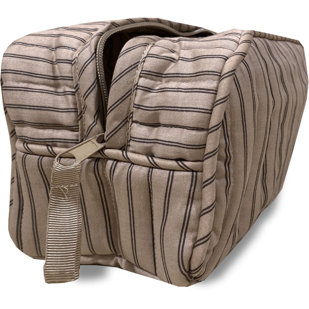 nuuroo - Toilettaske - Økologisk bomuld - 24x10 cm - Cream stripe