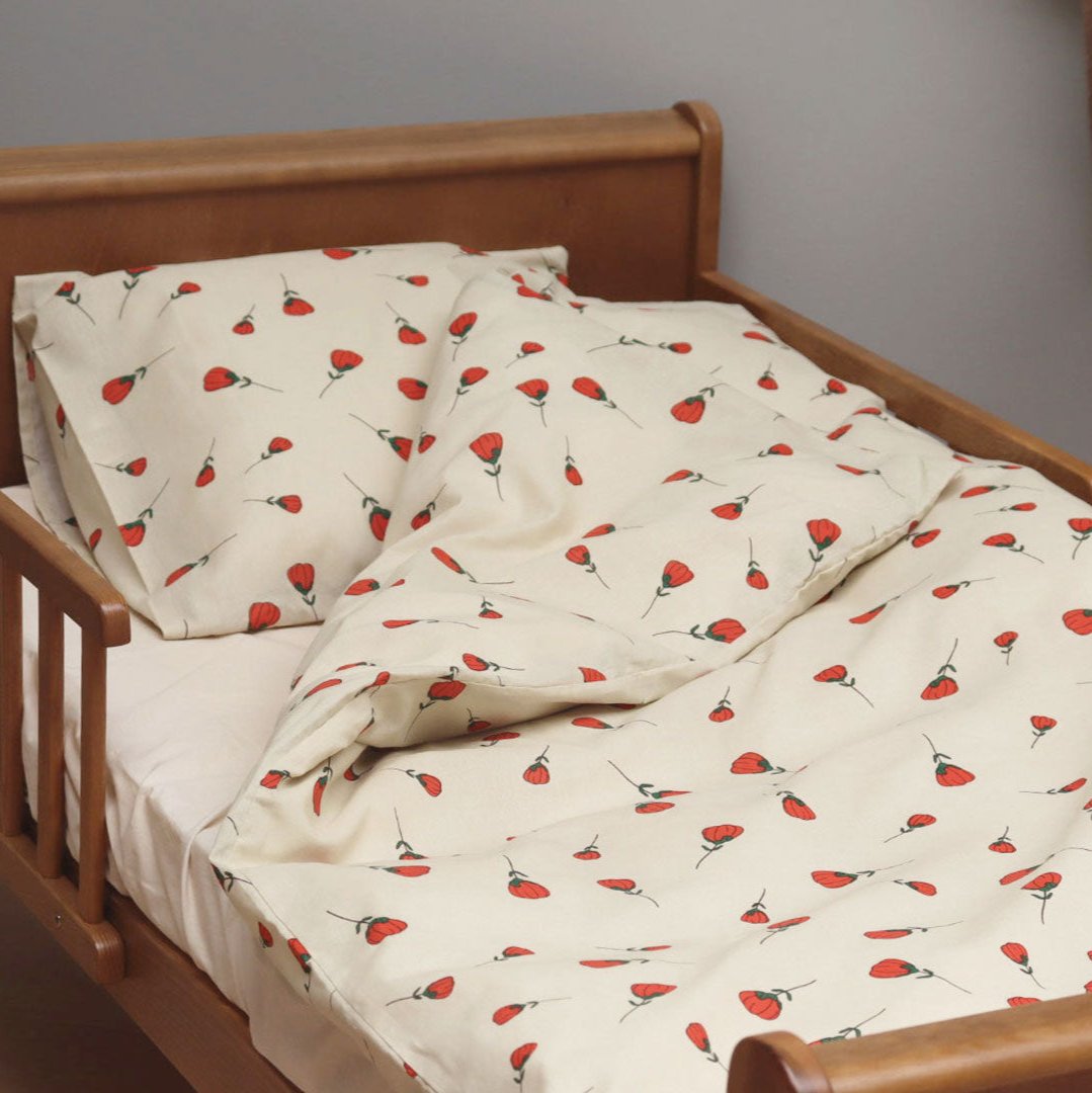 By Mats - Baby sengetøj - 100% Blødt bomuld - Mixed roses