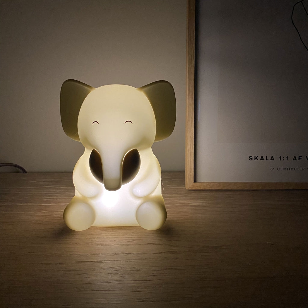 nuuroo - Silikone natlampe - Vågelampe til børn - Olive Green