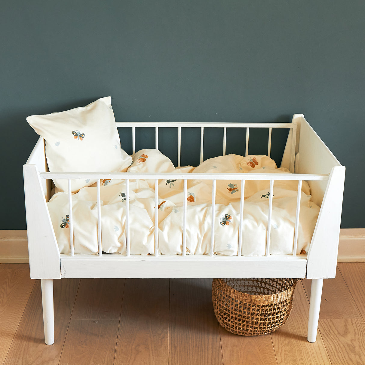 Roommate - Junior sengetøj - 100% økologisk bomuldssatin - 100x140 40x45 cm - Baby Bugs