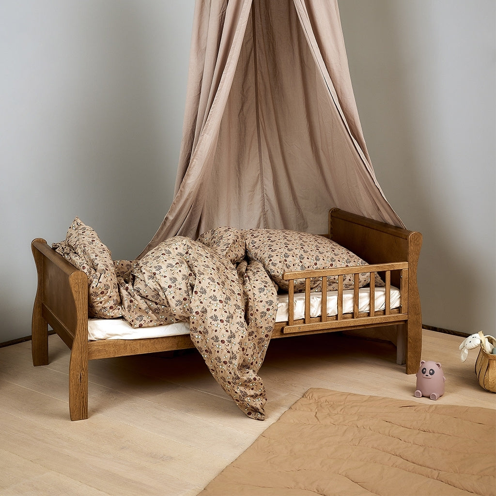 nuuroo - Junior sengetøj - 100% økologisk bomuld - Sand Flower bee