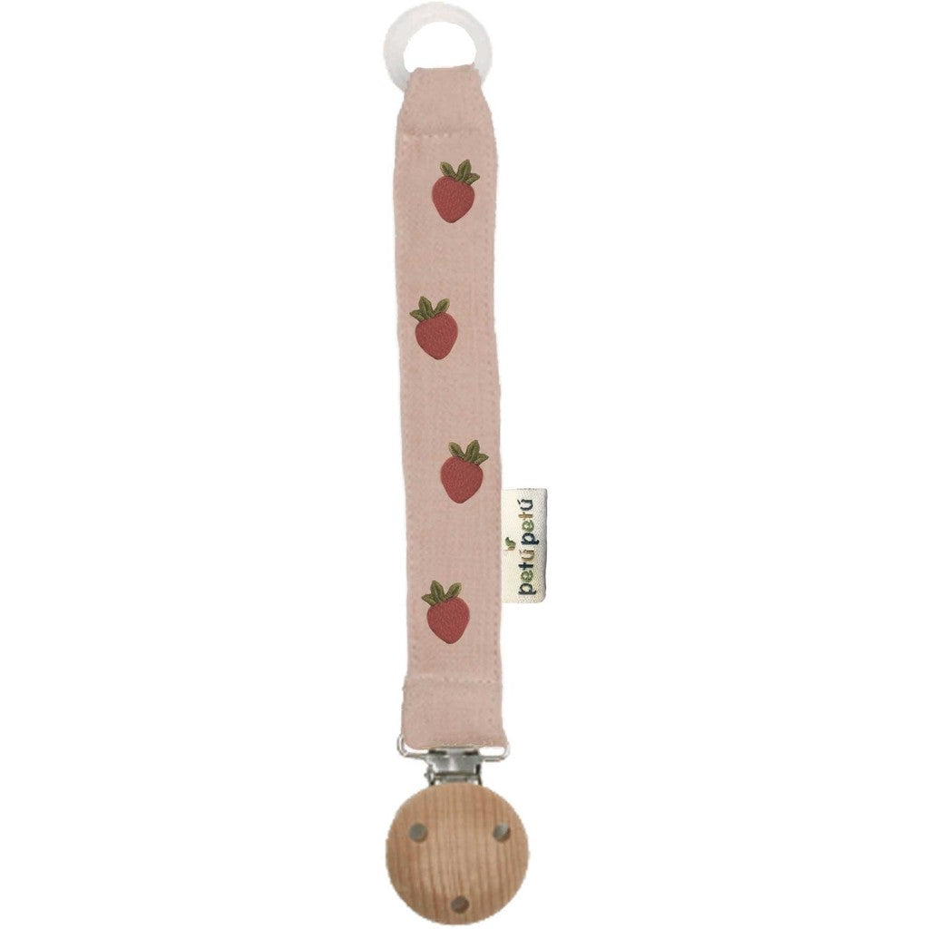 Petu Petu - Suttesnor med klips - 20 cm - Lyserød