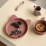 nuuroo - Silikone tallerken - 2-pak - 100% LFGB silikone - Mahogany