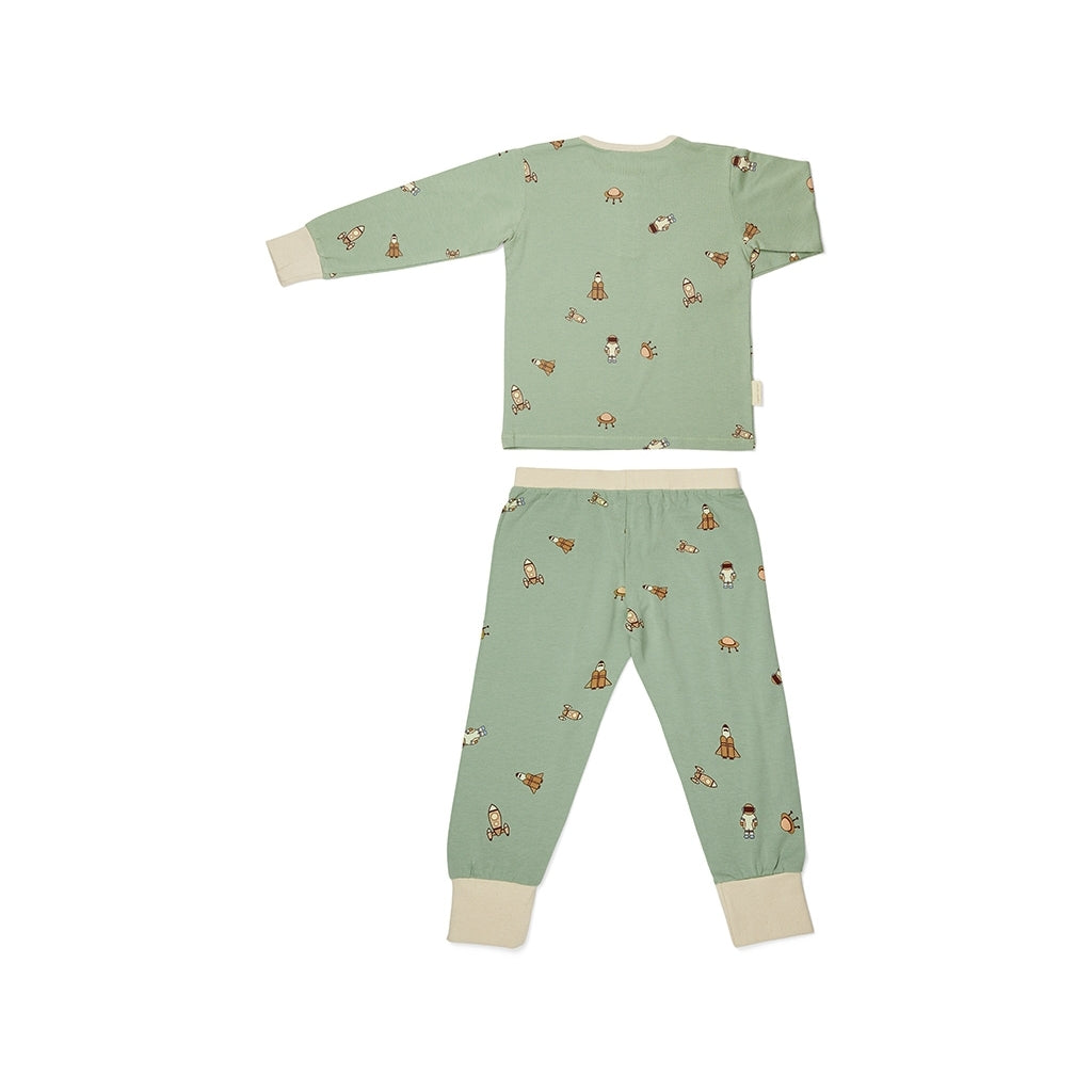 nuuroo - Blødeste nattøj - Økologisk bomuld - Str. 104 - Light Green Space