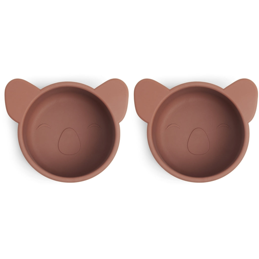 nuuroo - Silikone snackskål - 2-pak - 100% LFGB silikone - Mahogany