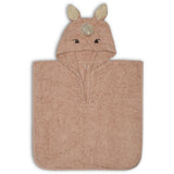 nuuroo - Børne poncho med hætte- 100% økologisk bomuld - Rose Unicorn