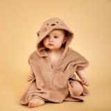 nuuroo - Børne poncho - 100% økologisk bomuld - Rose rabbit