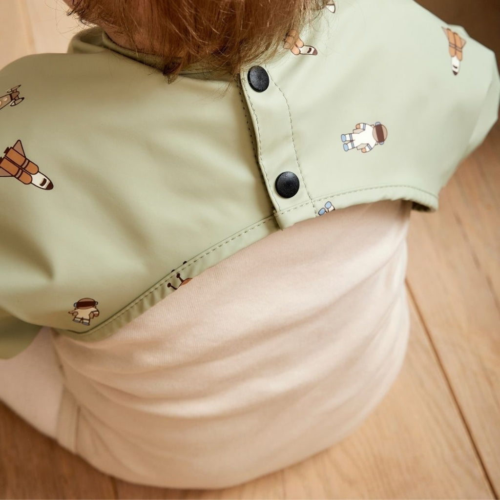 nuuroo - Spiseforklæde - Hagesmæk med ærmer - Light green space