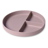 nuuroo - Ruminddelt silikone tallerken - 100% LFGB silikone - Woodrose