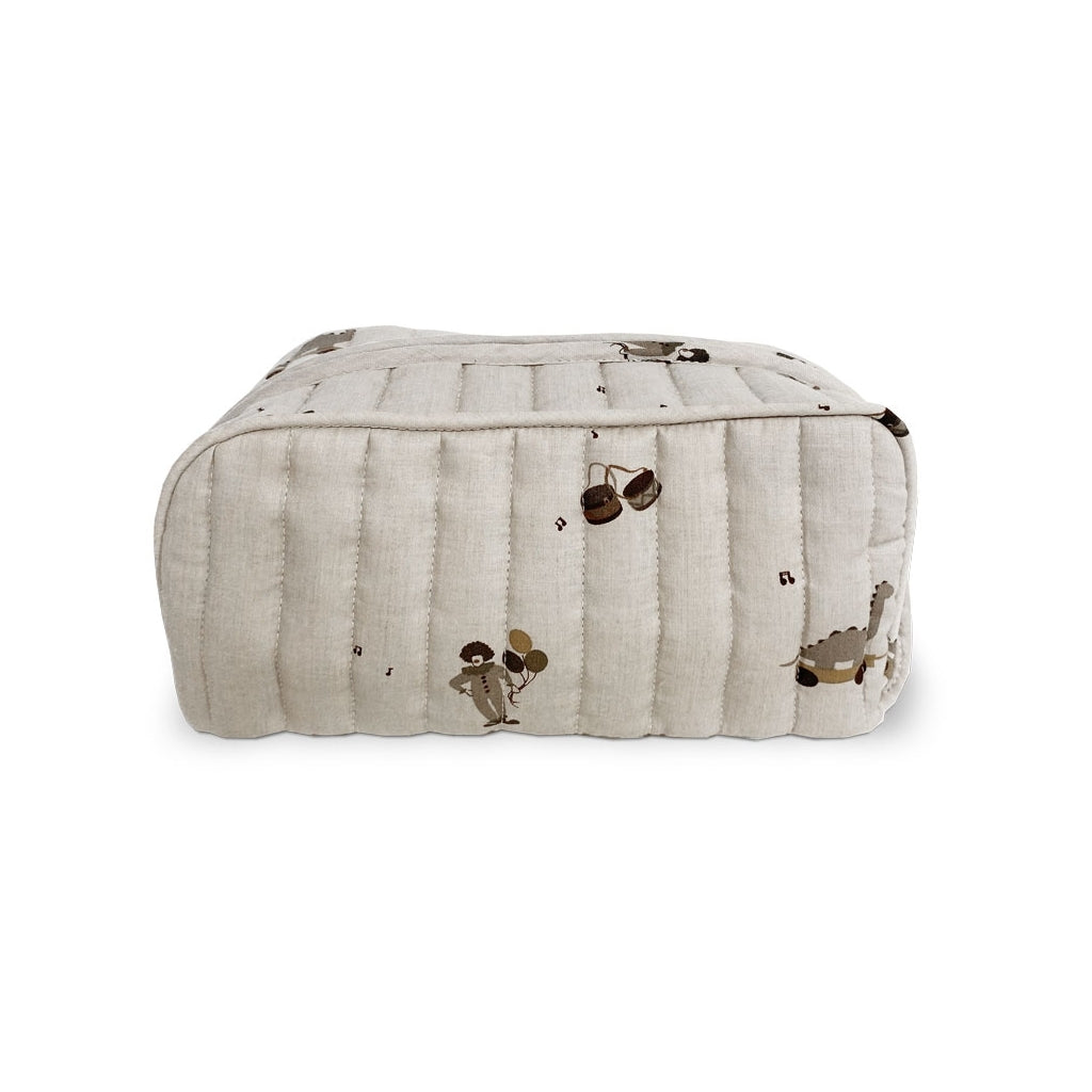 nuuroo - Toilettaske - Økologisk bomuld - 24x10 cm - Music Dino