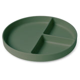 nuuroo - Ruminddelt silikone tallerken - 100% LFGB silikone - Dusty Green