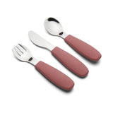 nuuroo - Bestik til børn - 3-pak - Børnebestik - Mahogany