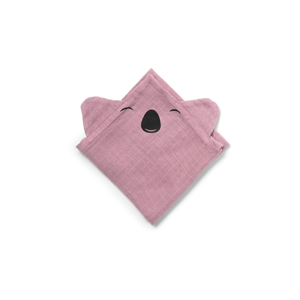 nuuroo - 2-pak stofbleer med øre - 100% økologisk bomuld - 70x70 cm - Woodrose