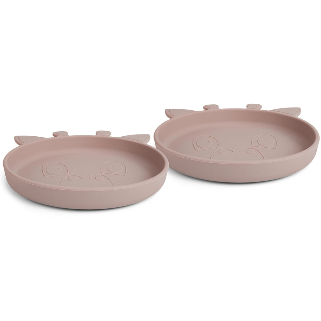 nuuroo - Silikone tallerken - 2-pak - 100% LFGB silikone - Woodrose