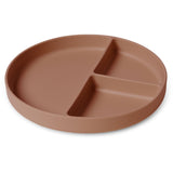 nuuroo - Ruminddelt silikone tallerken - 100% LFGB silikone - Chocolate Malt