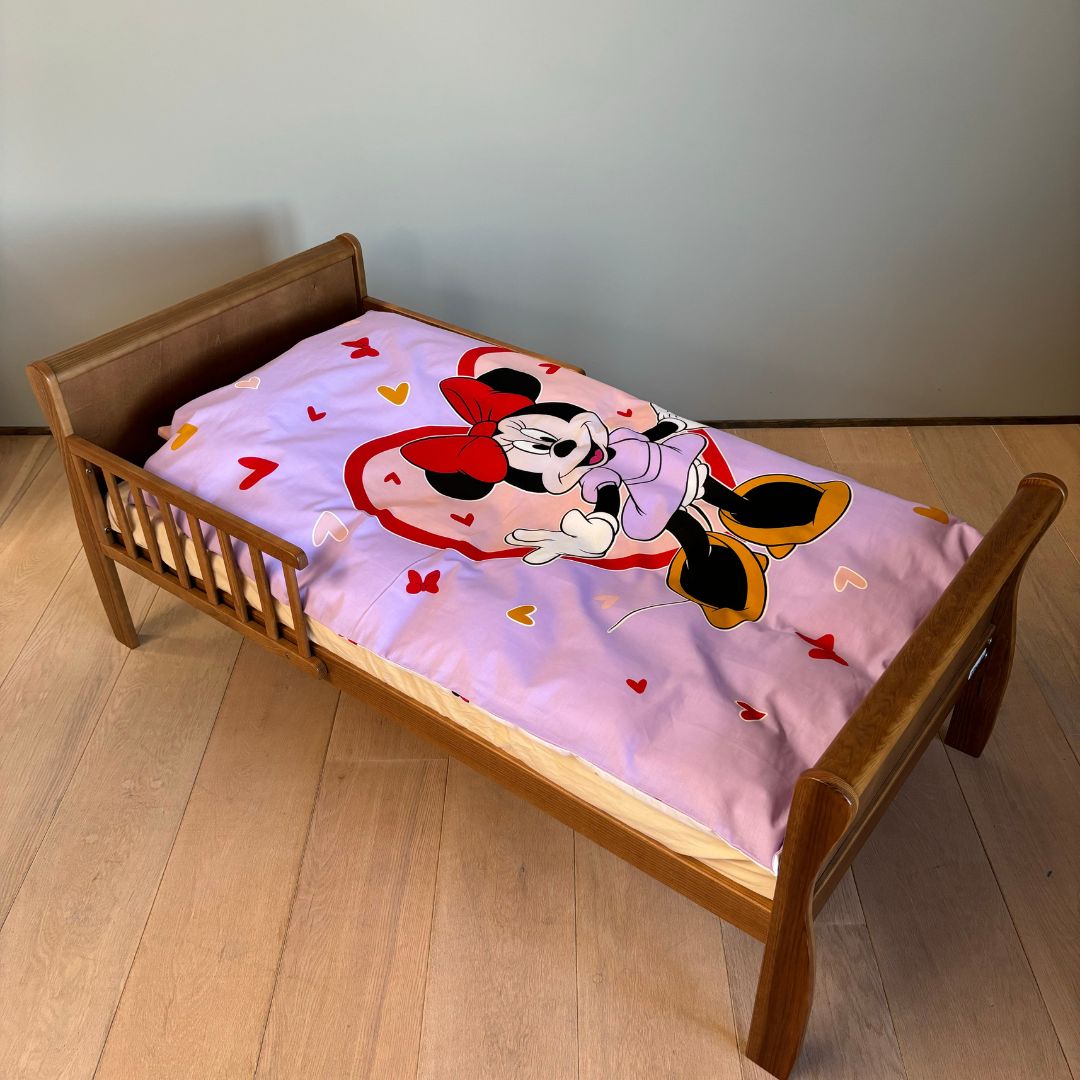 B - Junior sengetøj - Selvlysende sengetøj - 100x140 cm - 100% Bomuld - Minnie