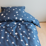 B - Senior sengetøj - 140x200 cm - Microfiber - Stjerner