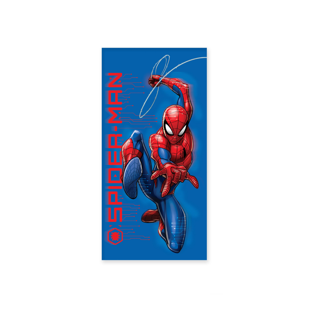 B - Badehåndklæde til børn - Spiderman - 70x140 cm - 100% Bomuld