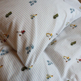 By Mats - Baby sengetøj - 100% Blødt bomuld - 70x100 cm - Excavators