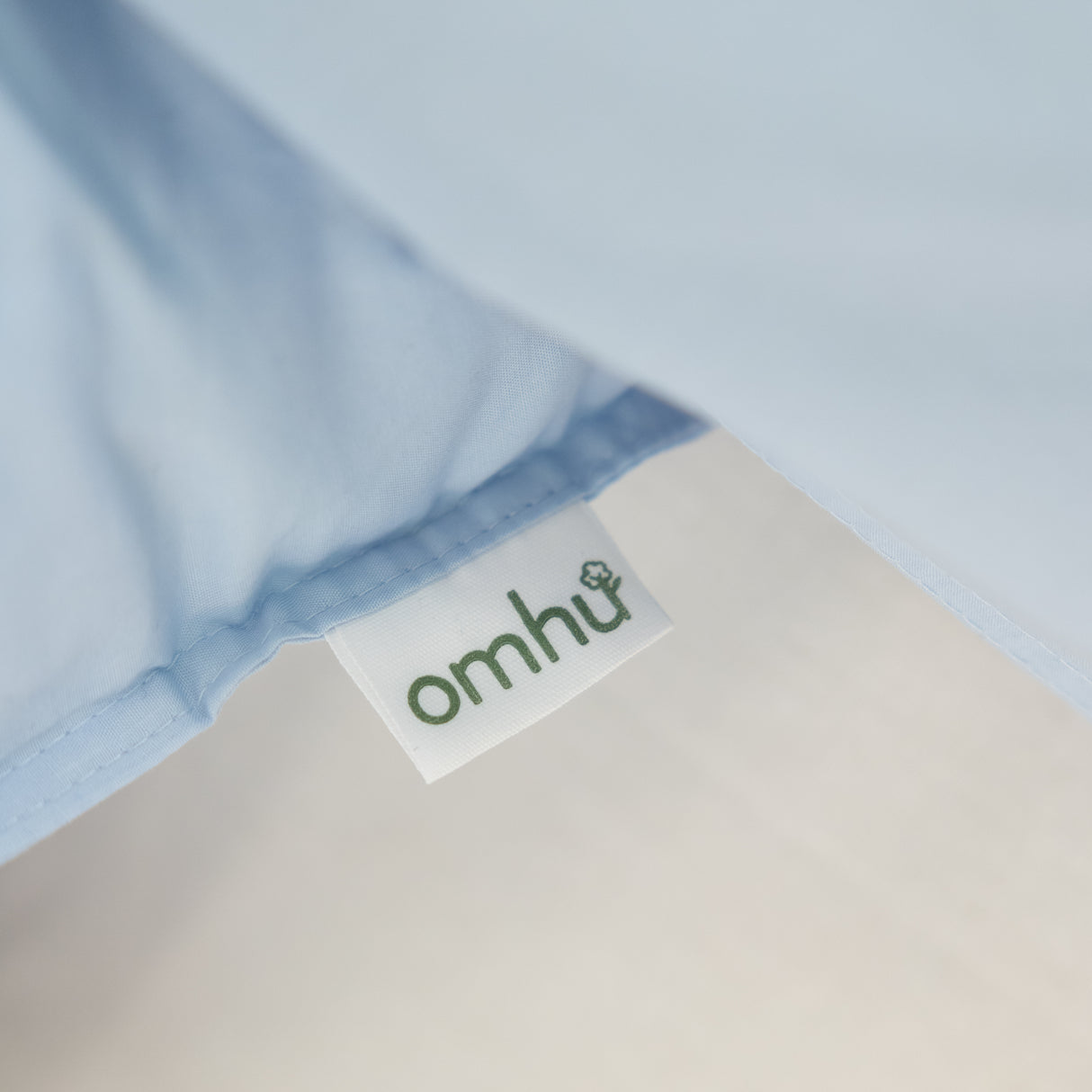 Omhu - Senior sengetøj - 135x200, 80x80 cm - Blåt