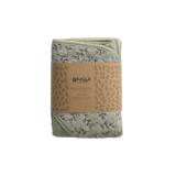 Natruba - 2-pak stofbleer - 100% økologisk bomuldsmusselin - 65x65 cm - Grøn