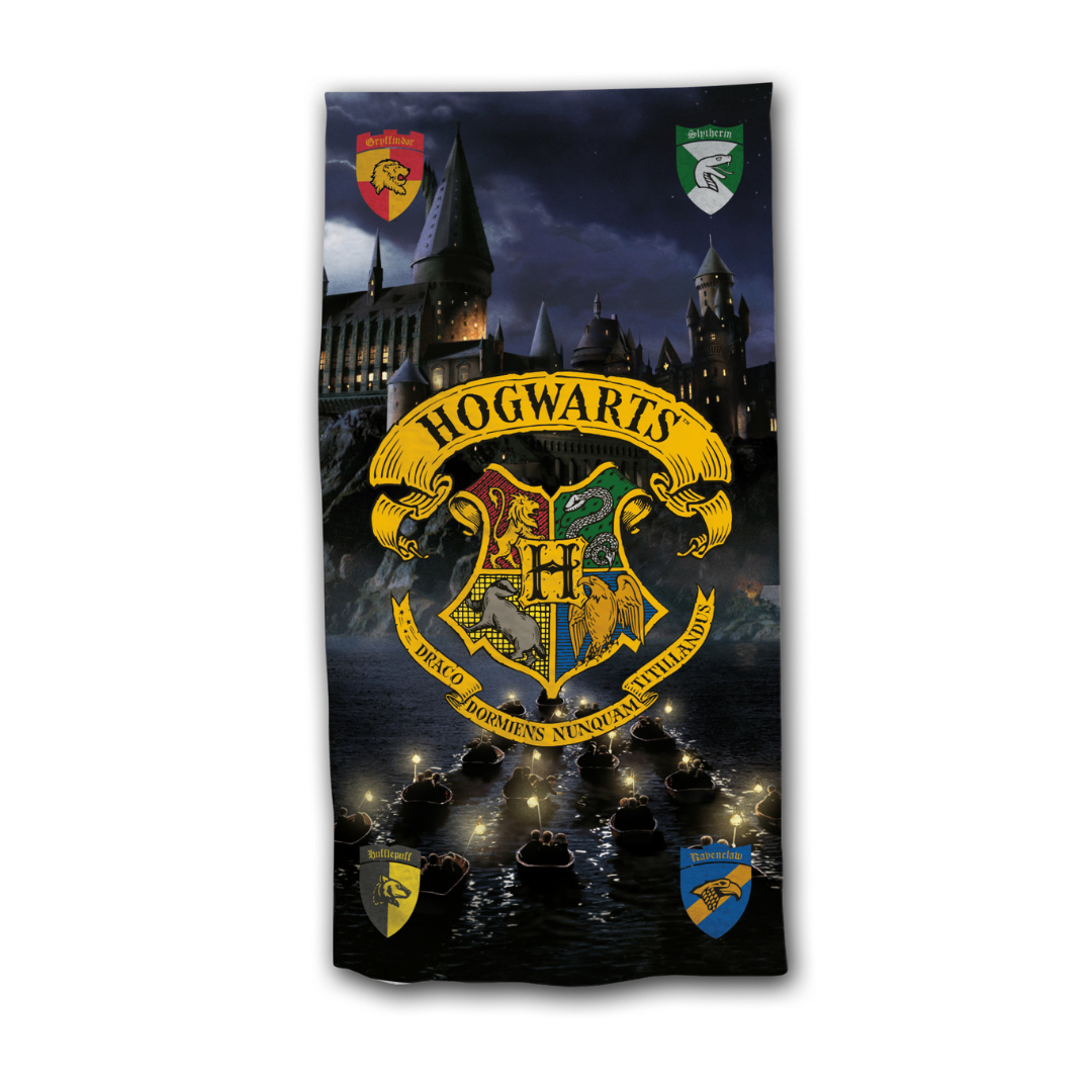 B - Badehåndklæde til børn - Harry Potter - 70x140 cm - 100% Bomuld