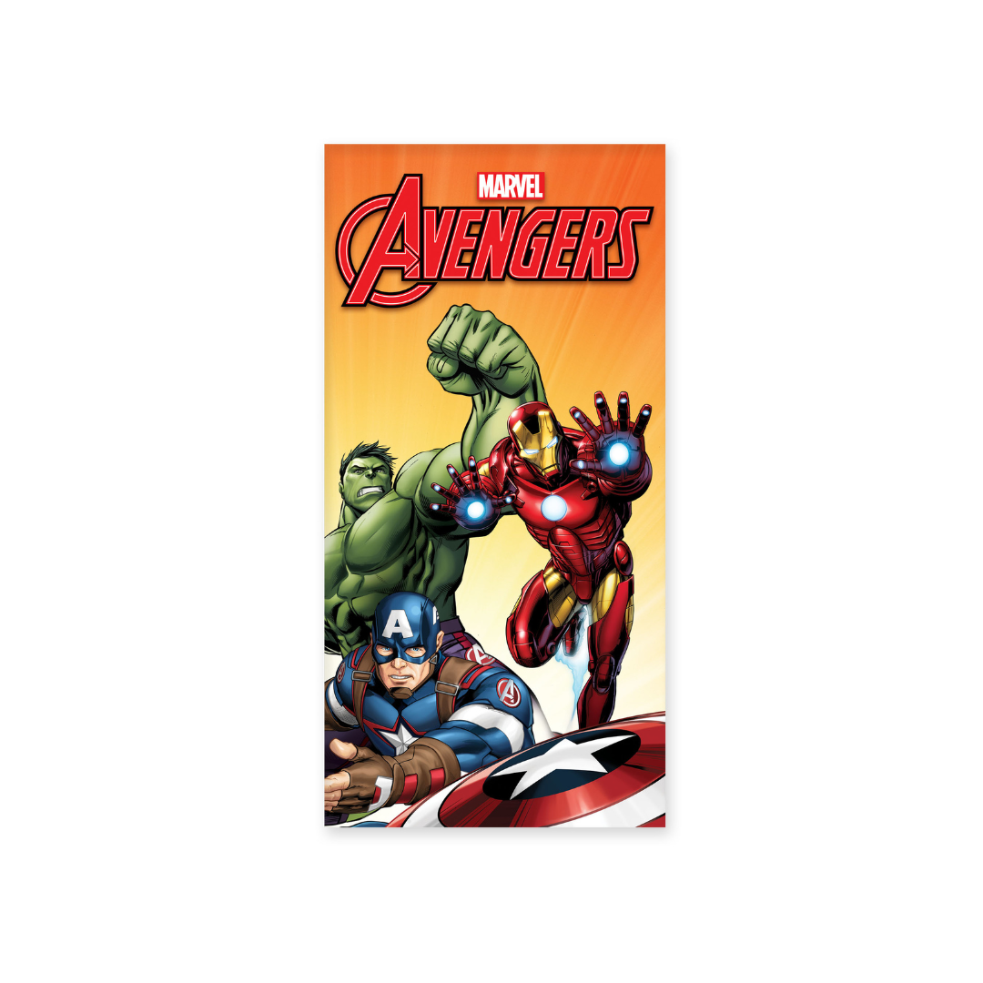 B - Badehåndklæde til børn - Avengers - 70x140 cm - 100% Bomuld